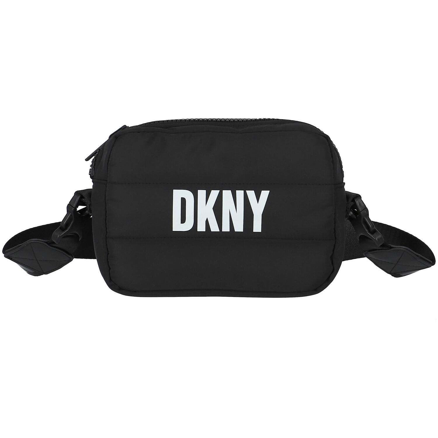 Girls Black & Silver Logo Reversible Handbag, 1, hi-res