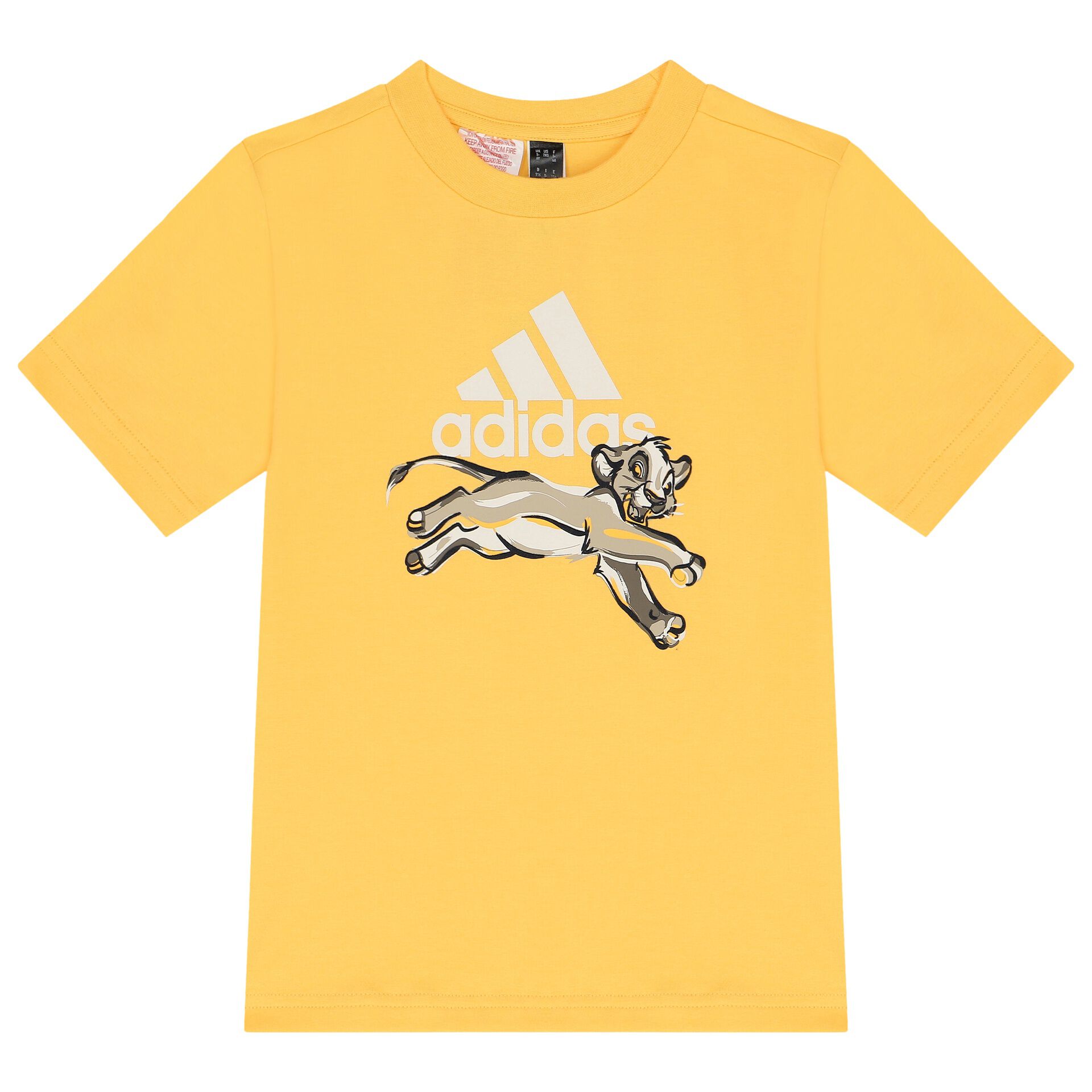 Adidas Kids Yellow Lion King Logo T Shirt Junior Couture Bahrain