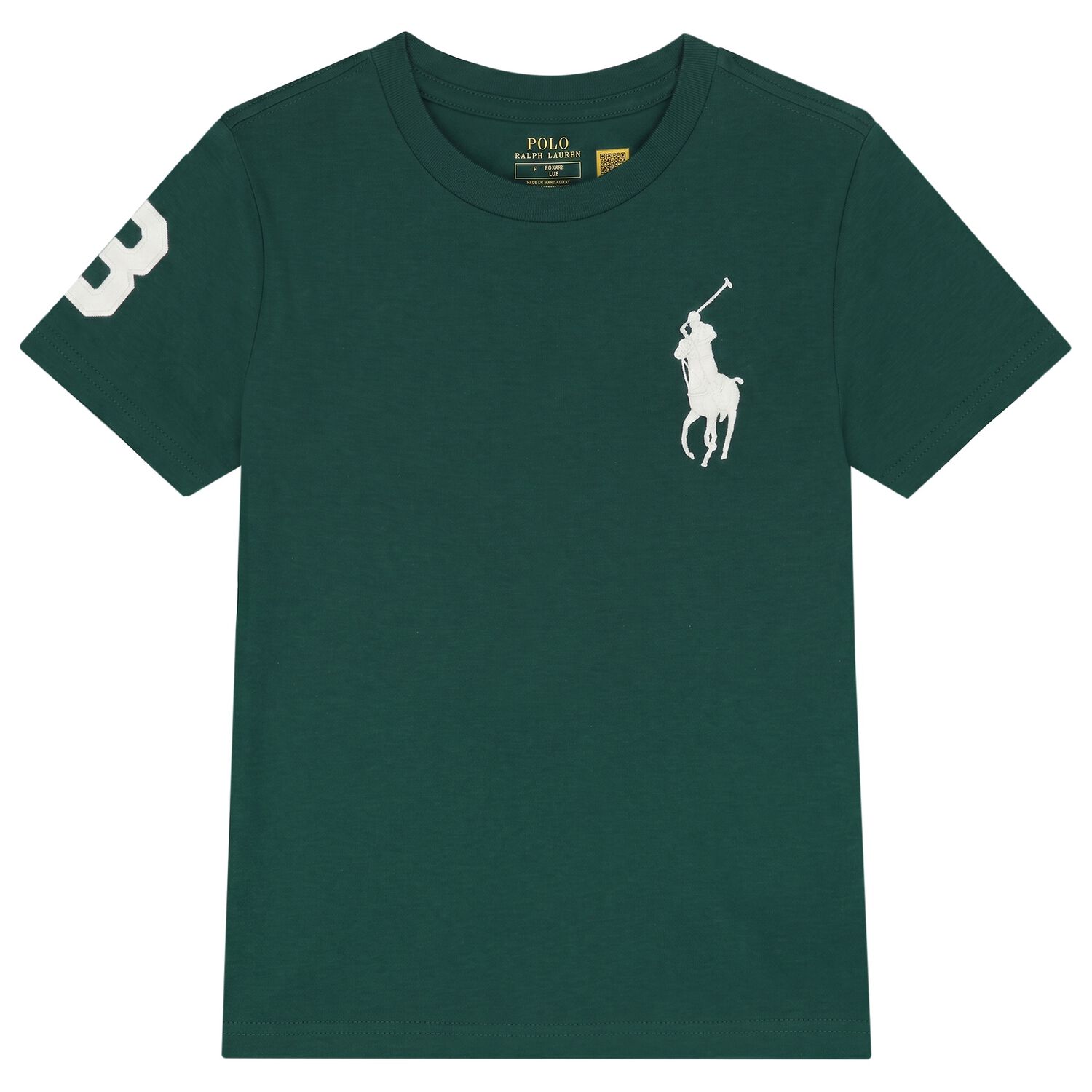 Boys Green Logo T-Shirt , 1, hi-res