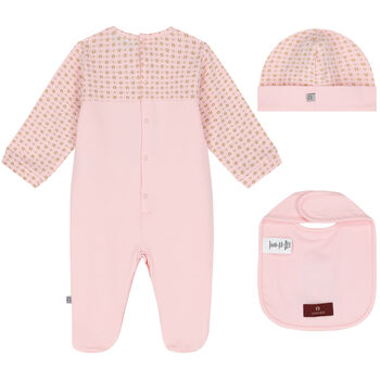 Pink & Gold Logo Babygrow Set