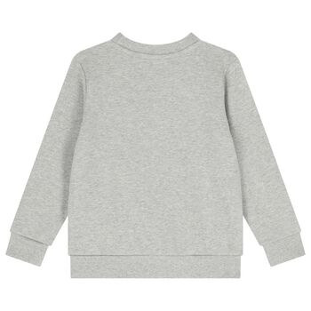 Boys Grey Tiger Logo Sweatshirt