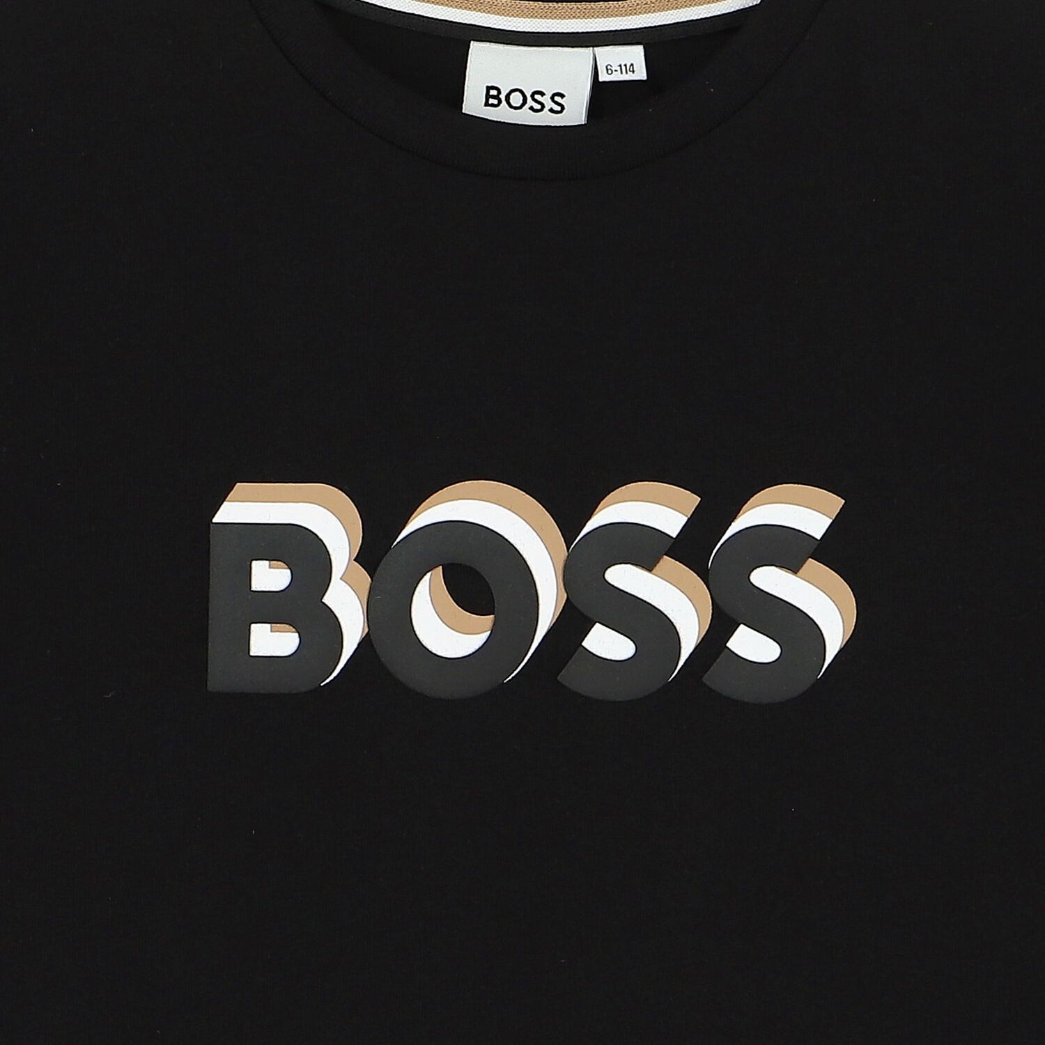 Boys Black Logo T-Shirt, 1, hi-res image number null