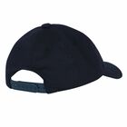 Younger Boys Navy Blue Logo Cap, 1, hi-res