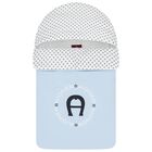 Baby Boys Blue & White Logo Nest, 2, hi-res