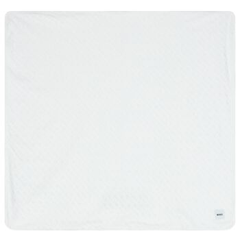 White Logo Baby Blanket