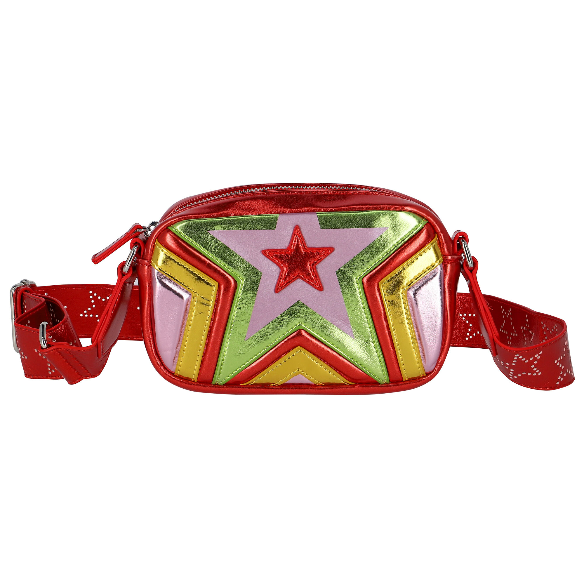 Stella McCartney Girls Red Multicolor Star Bag Junior Couture USA
