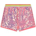 شورت بنات ترتر باللون الوردي, 1, hi-res