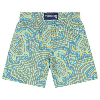 Boys Green Turtle Swim Shorts