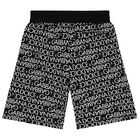 Black & White Logo Shorts, 1, hi-res
