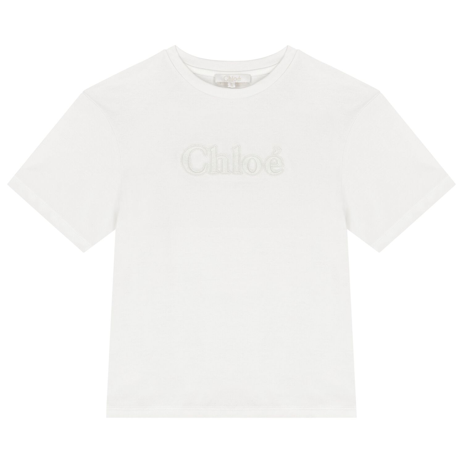 Girls Ivory Logo T-Shirt, 1, hi-res image number null
