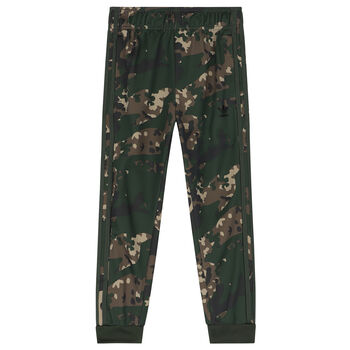 Black & Green Camouflage Logo Joggers