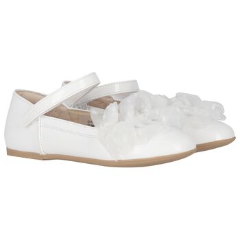 Girls White Patent Shoes