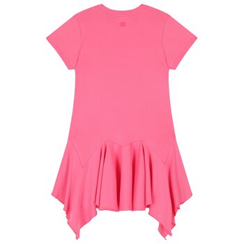 Girls Pink Logo Dress