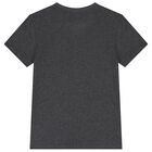 Boys Black & Grey Logo T-Shirts ( 2 Pack ), 7, hi-res