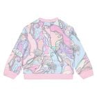 Younger Girls Pink & Blue Orchidee Sweatshirt, 1, hi-res