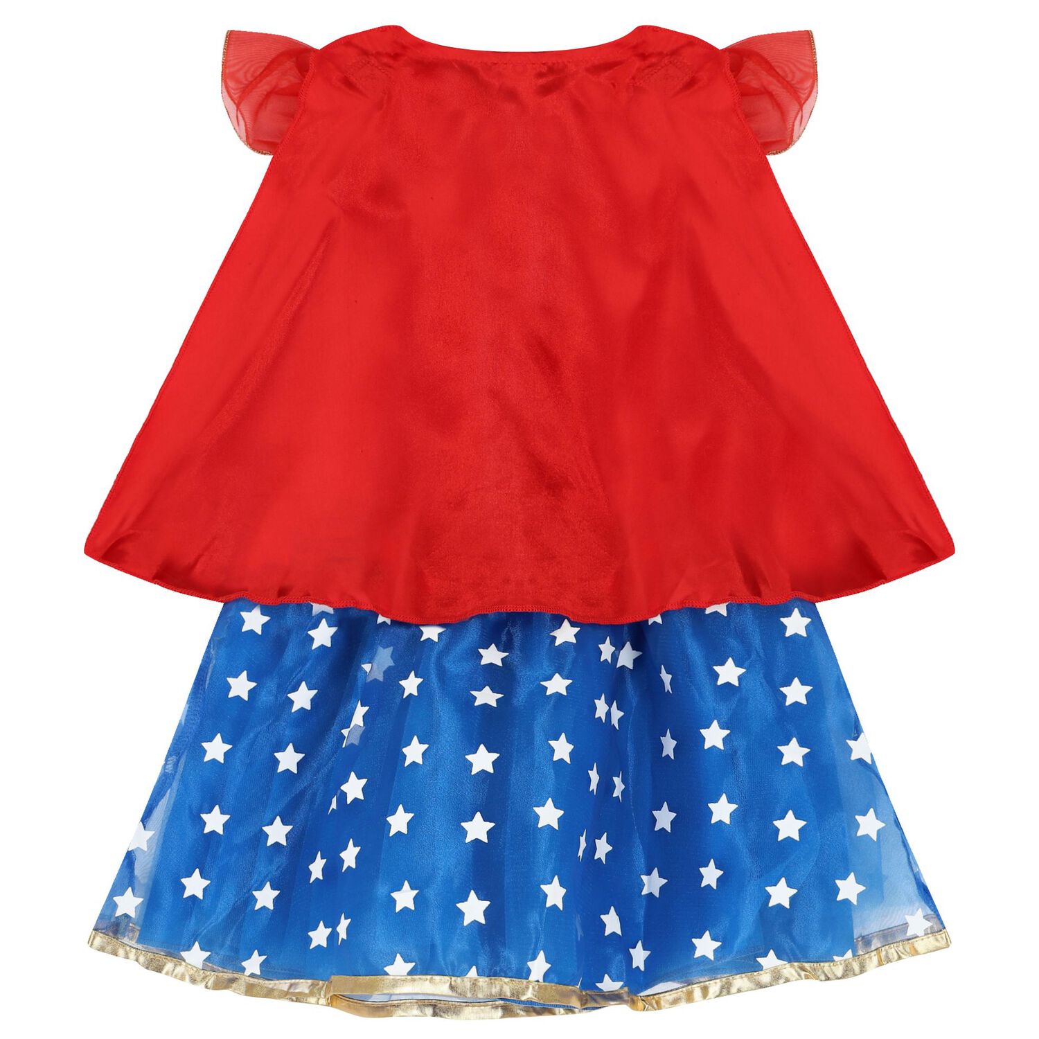 Girls Red & Blue Wonder Woman Costume, 1, hi-res image number null