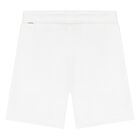 Younger Boys White Logo Shorts, 1, hi-res