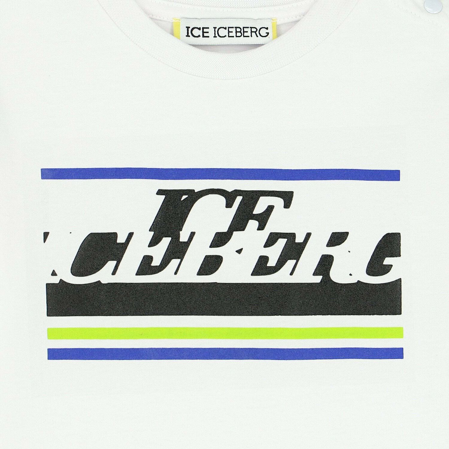 Younger Boys White Logo Top, 1, hi-res image number null