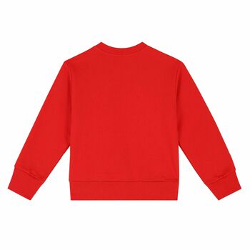 Boys Red Logo Sweatshirt