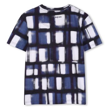 Boys Blue & White Abstract T-Shirt