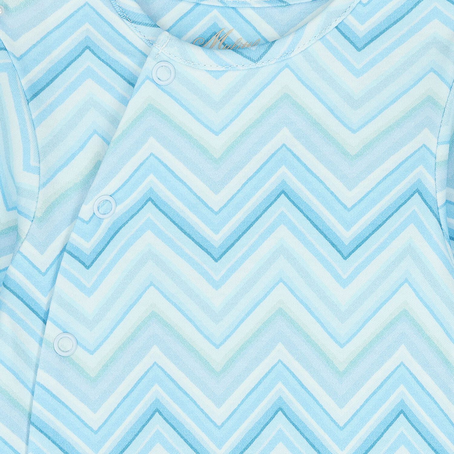 Baby Boys Blue Zig Zag Babygrow Gift Set , 1, hi-res