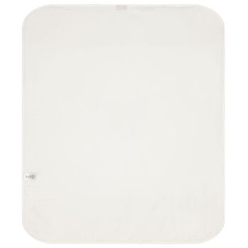 Baby Girls Ivory & Beige Logo Blanket