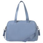 Blue Faux Leather Changing Bag, 3, hi-res