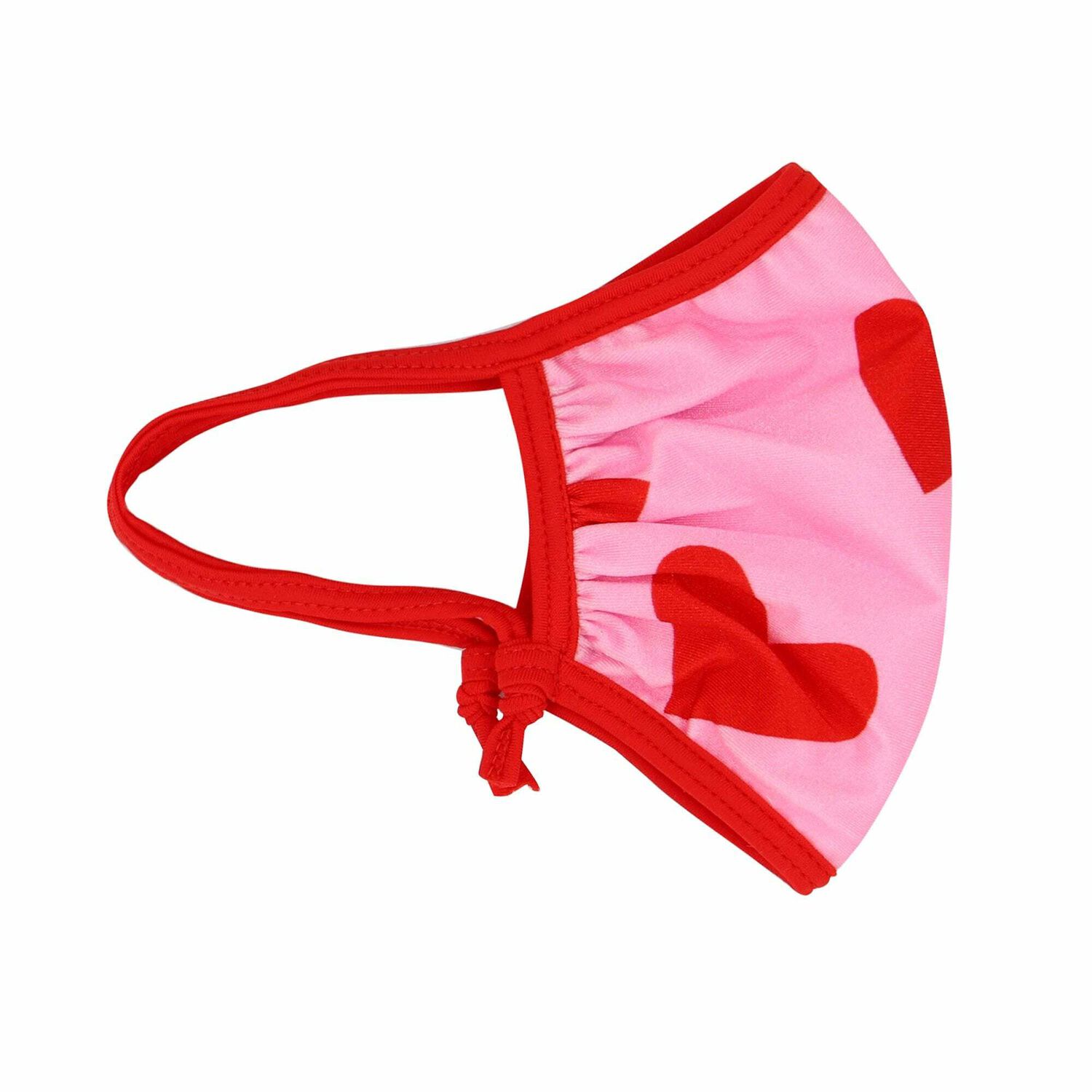 Girls Pink & Red Floral Face Mask, 2, hi-res image number null