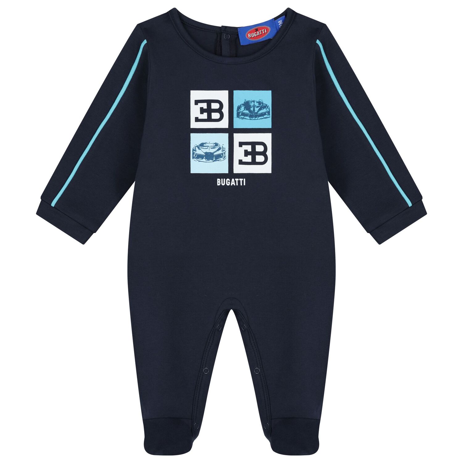Baby Boys Navy Blue Logo Babygrow Gift Set, 1, hi-res