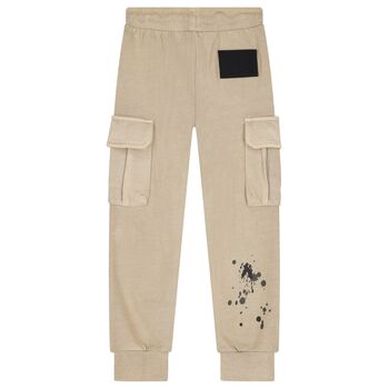 Boys Beige Joggers