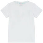 Boys White Logo T-Shirt, 1, hi-res