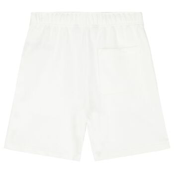 Boys White Logo Shorts