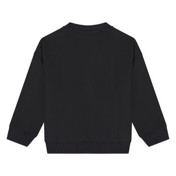 سويت شيرت بالشعار بطبعه تيدى بير باللون الاسود 