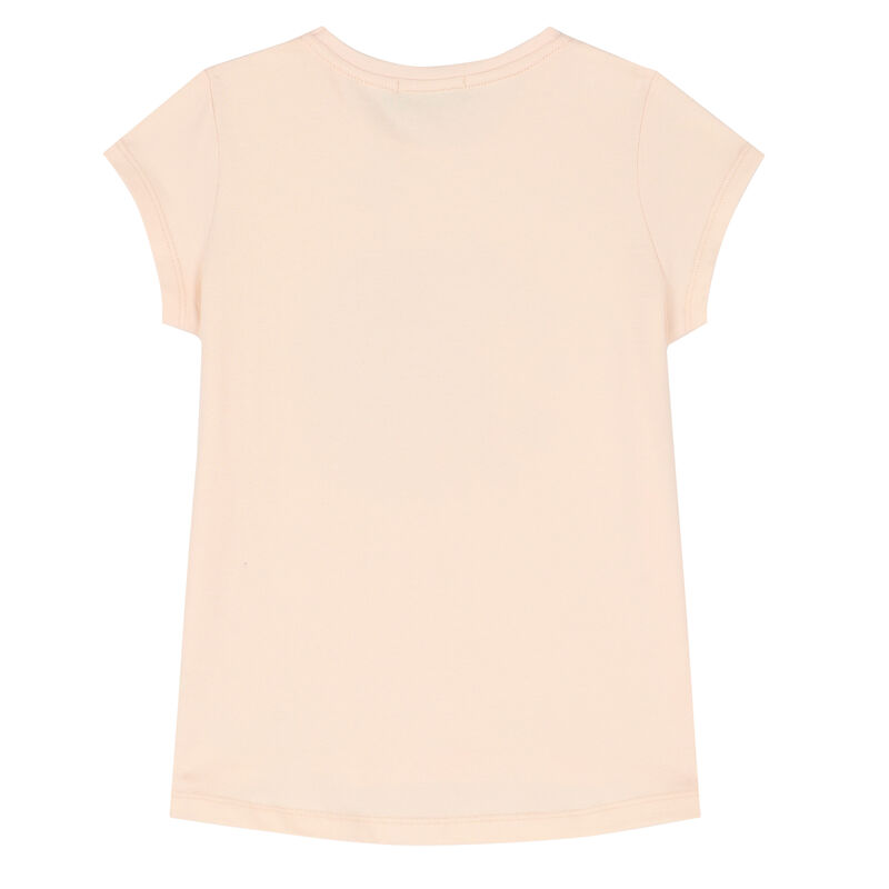 Girls Pink Bear Logo T-Shirt, 3, hi-res image number null