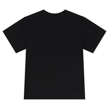 تيشيرت أولاد بالشعار باللون الأسود