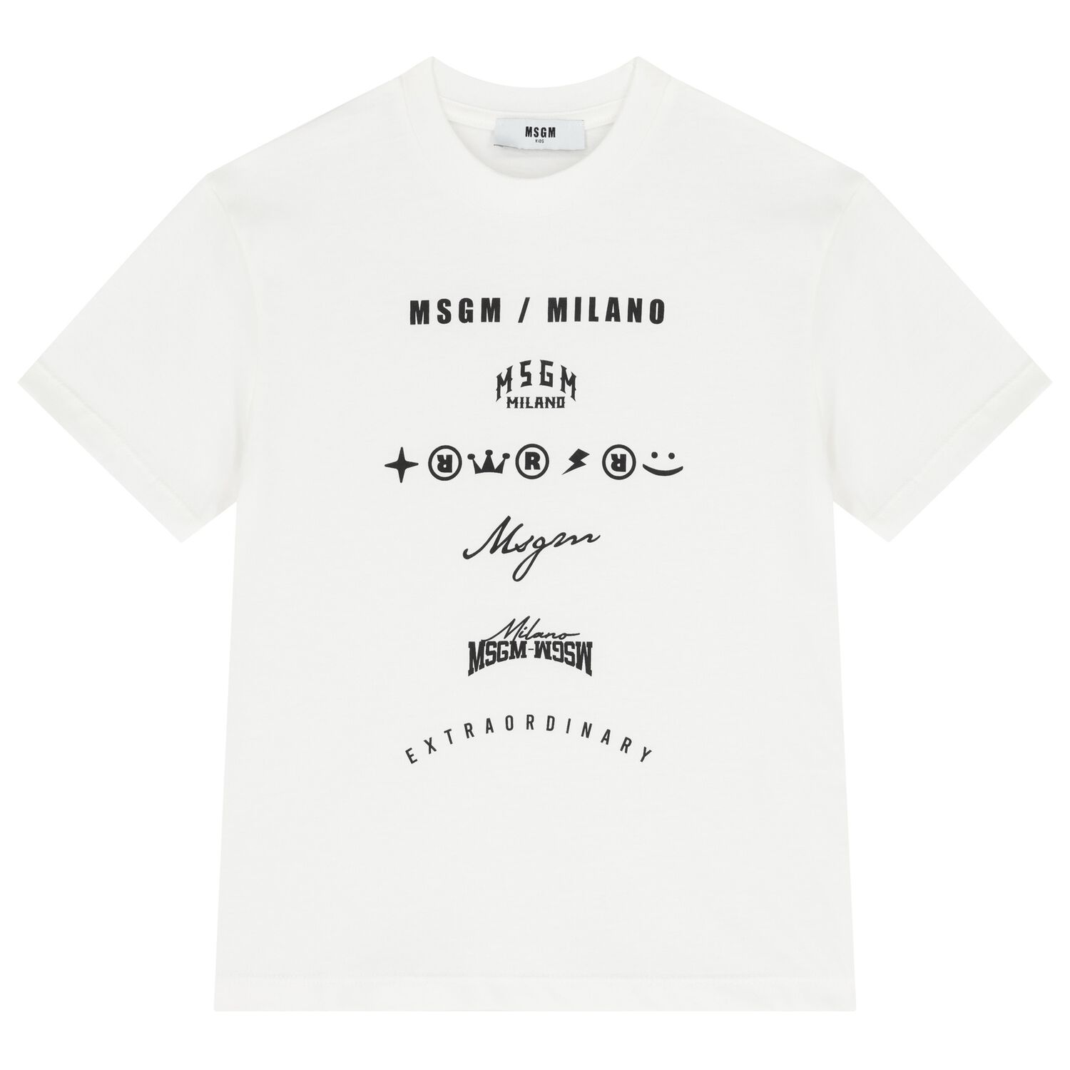 Boys Ivory Logo T-Shirt, 1, hi-res