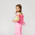 Girls Pink Teddy Bear Transparent Backpack, 1, hi-res