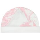 طقم هدايا ملابس اطفال بتصميم خريطة جغرافية باللونين الابيض و الوردي للبنات , 1, hi-res