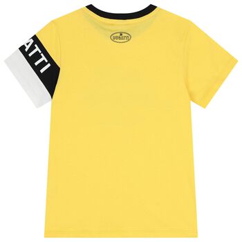 Boys Yellow Logo T-Shirts