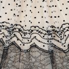 Baby Girls Beige & Black Tulle & Lace Ivy  Dress, 1, hi-res