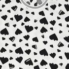 Girls White & Black Heart Blouse, 1, hi-res