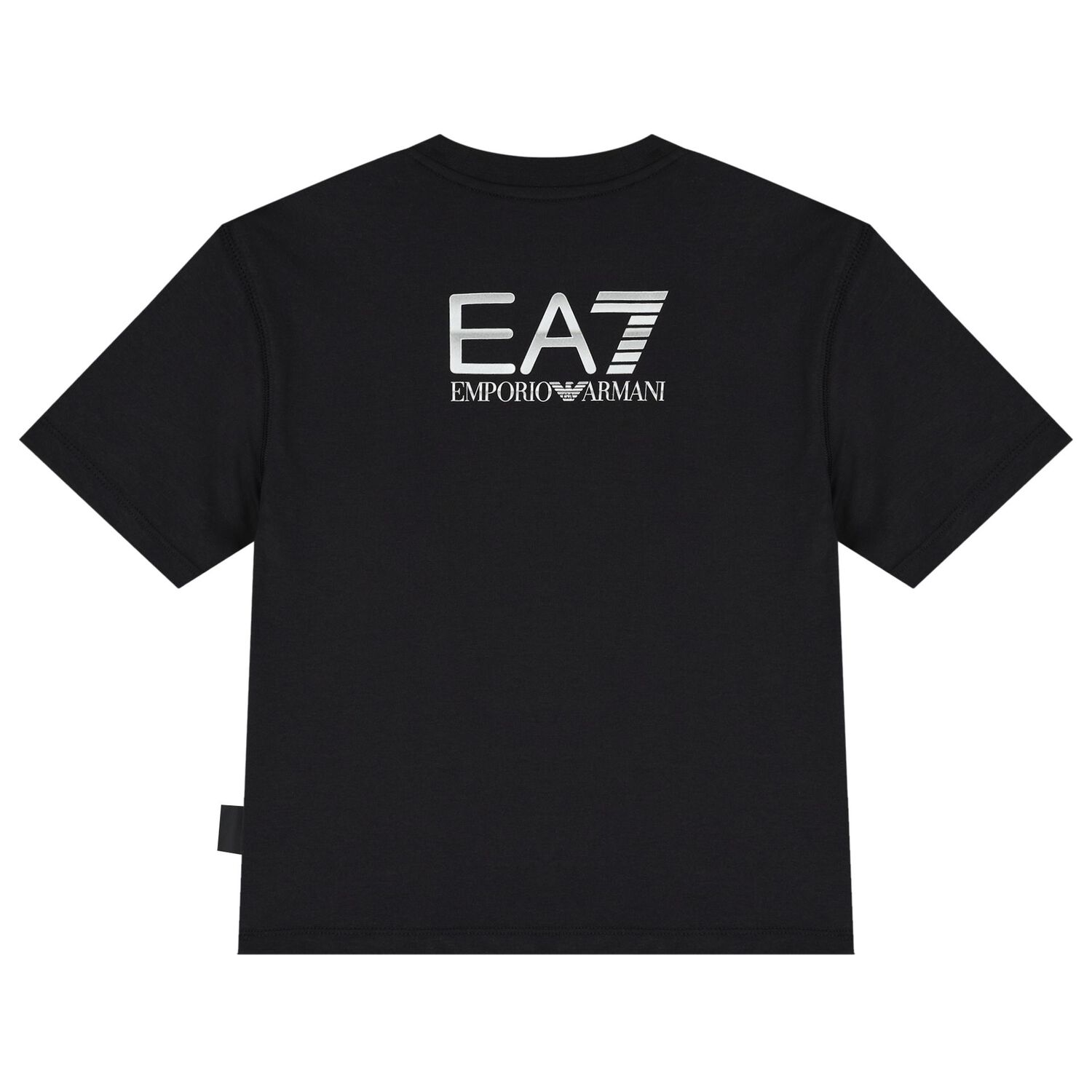 تيشيرت أولاد بالشعار باللون الأسود, 2, hi-res