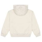 Girls Ivory Patchwork Bear Hooded Top, 1, hi-res