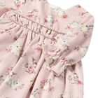 Baby Girls Pink Velvet Bunny Dress, 1, hi-res