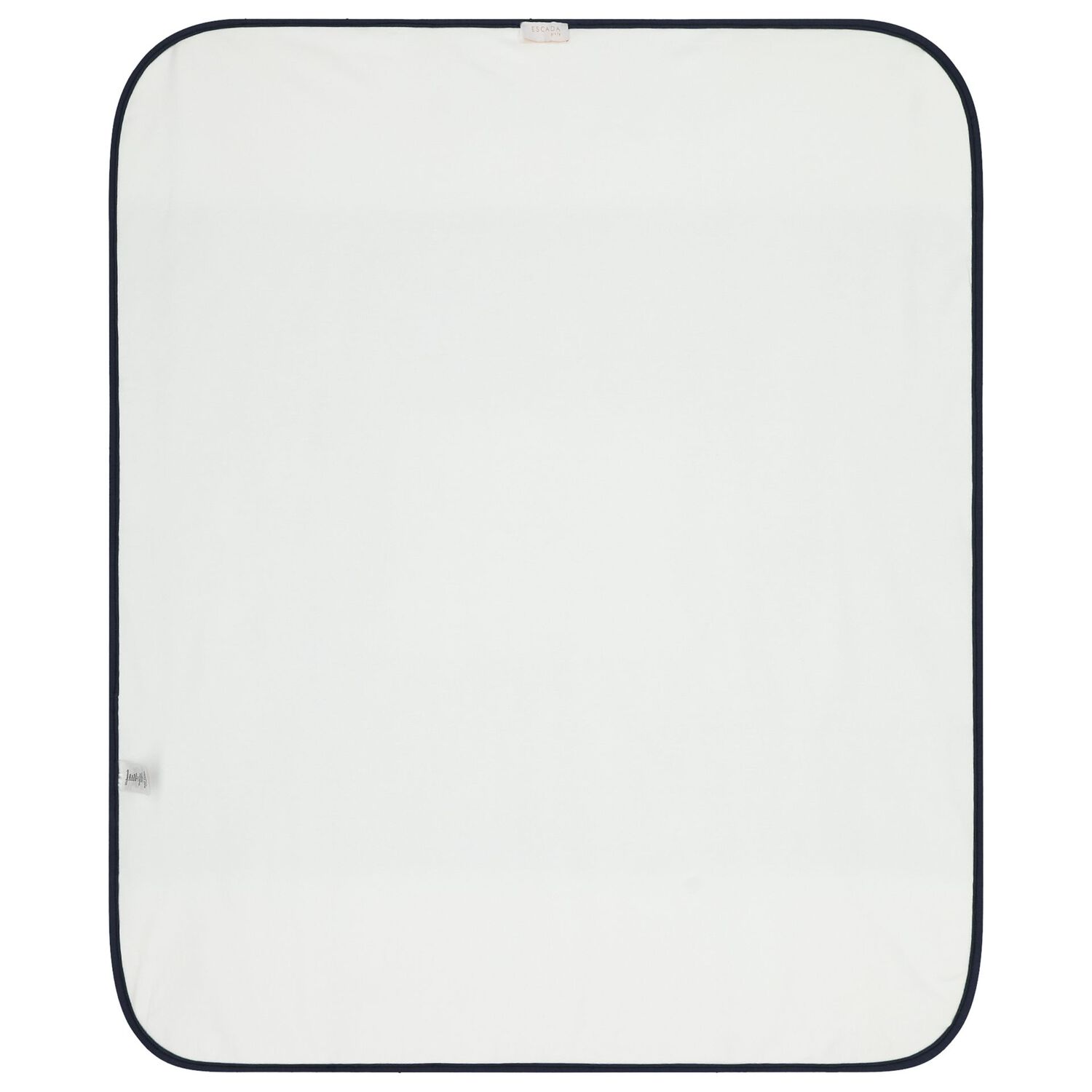 بطانيه اولاد بالشعار باللون الابيض والكحلى , 1, hi-res