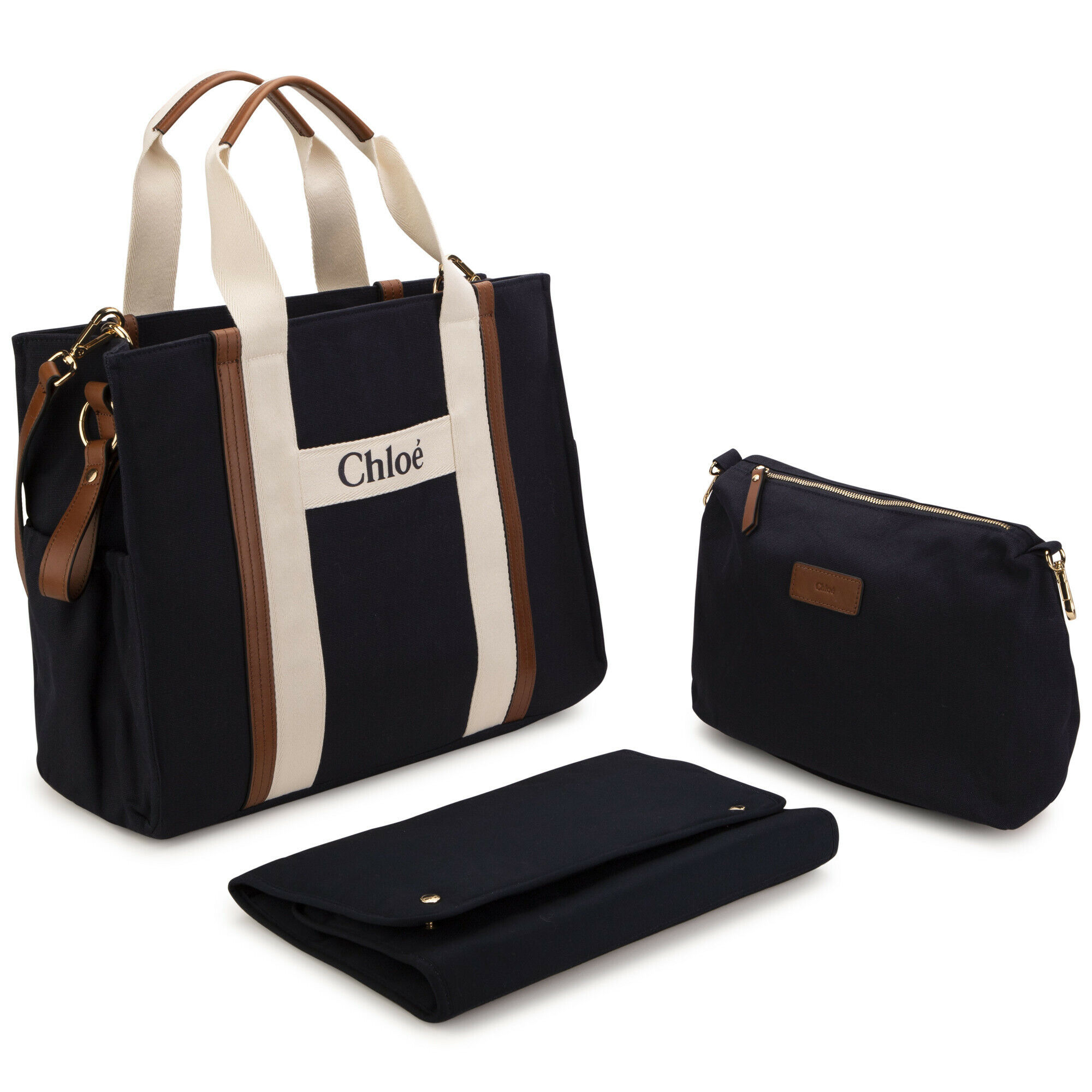 CHLOE Navy Blue Baby Changing Bag | Junior Couture USA