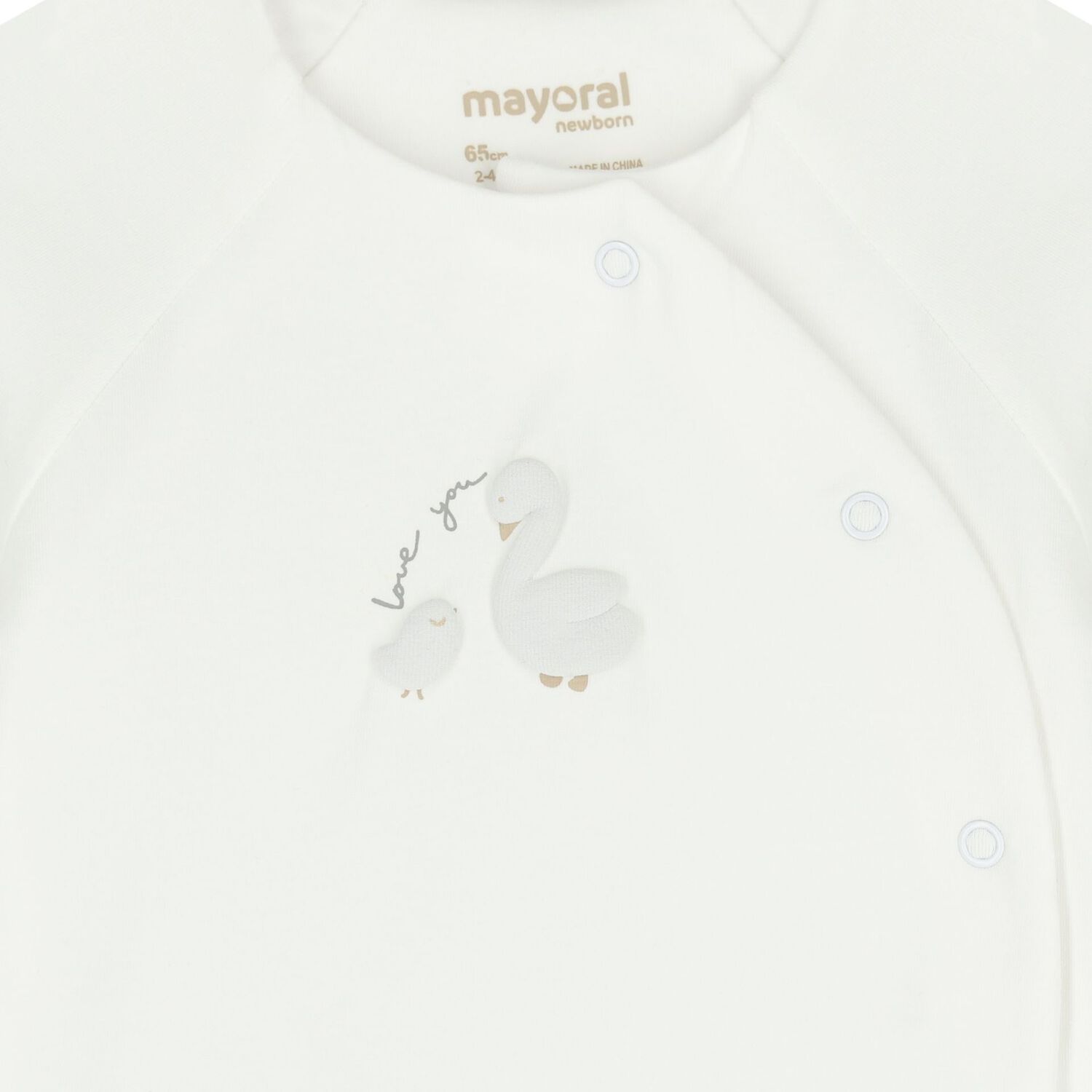 Ivory & Grey 2 Piece Babygrow Set, 1, hi-res