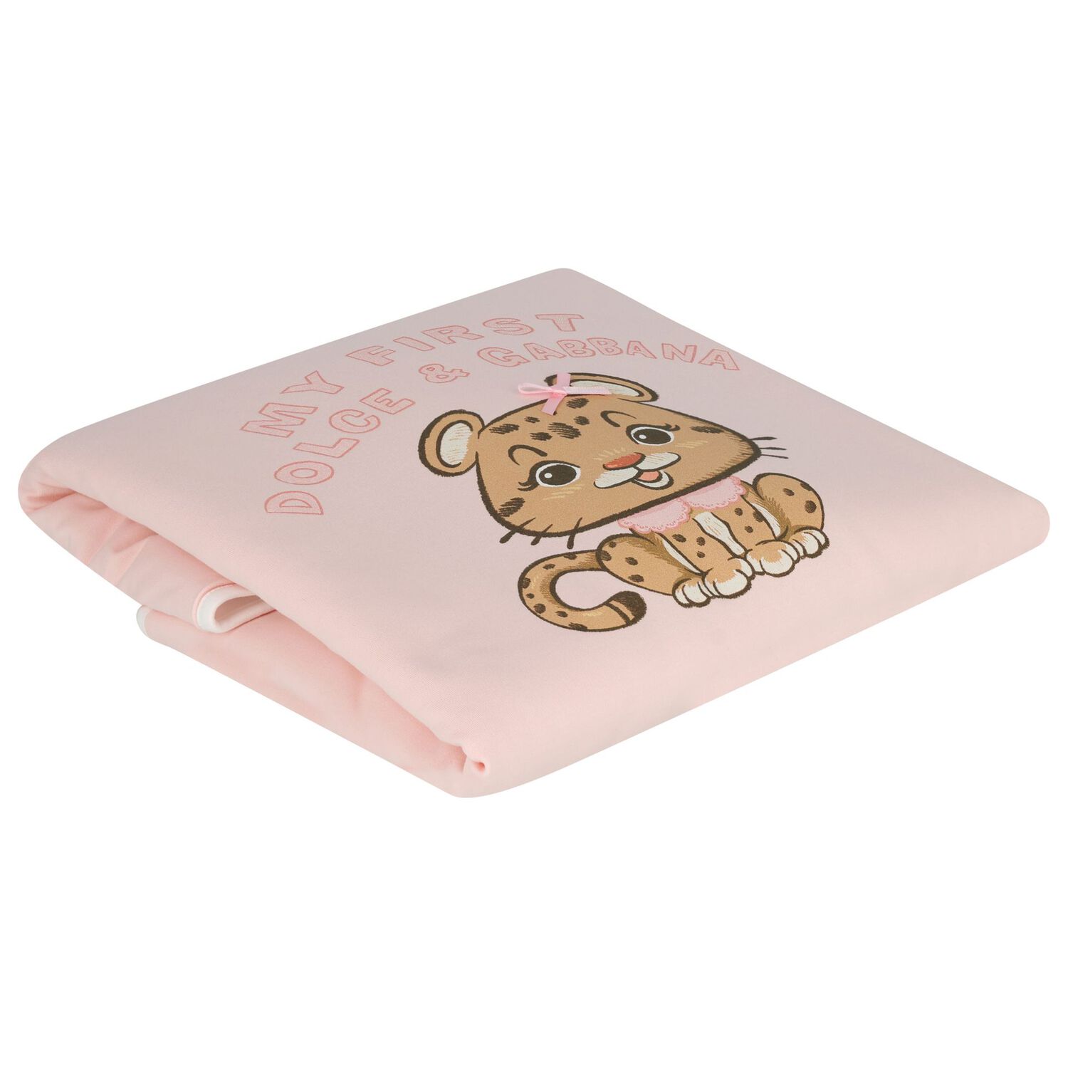 Baby Pink & White Leopard Logo Blanket, 1, hi-res