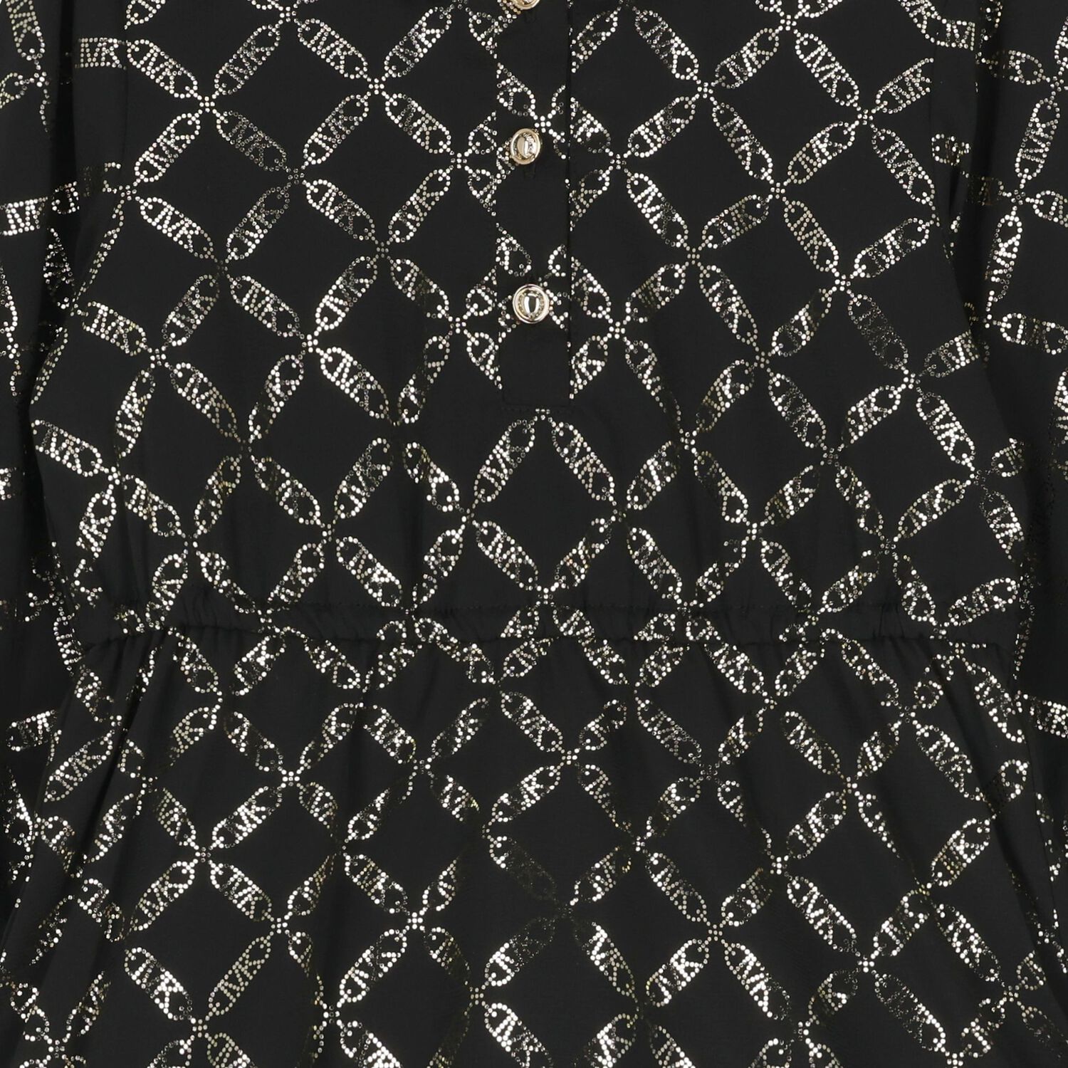 Girls Black Logo Dress, 1, hi-res