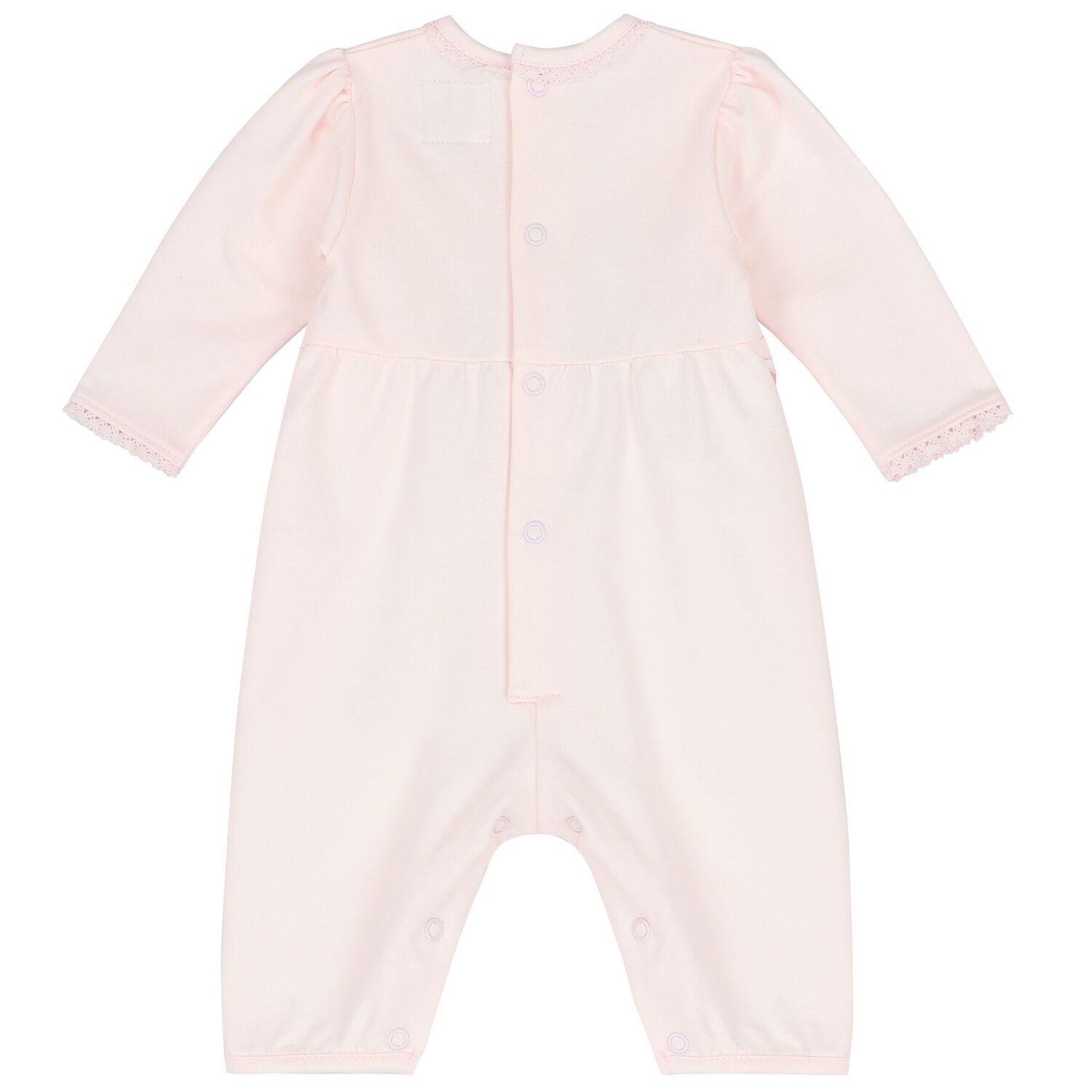 Baby Girls Pink Embroidered Romper Set, 1, hi-res image number null
